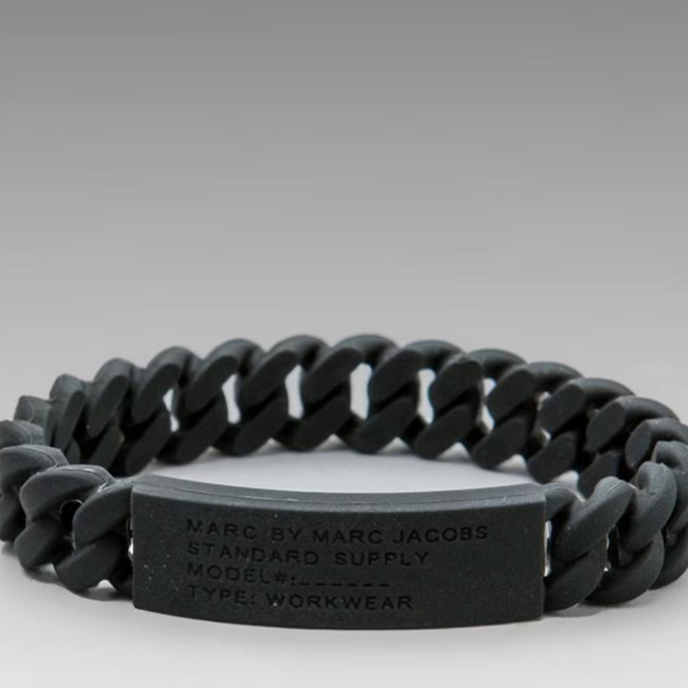 MARC JACOBS Standard Supply Braided Rubber Bracelet NWT